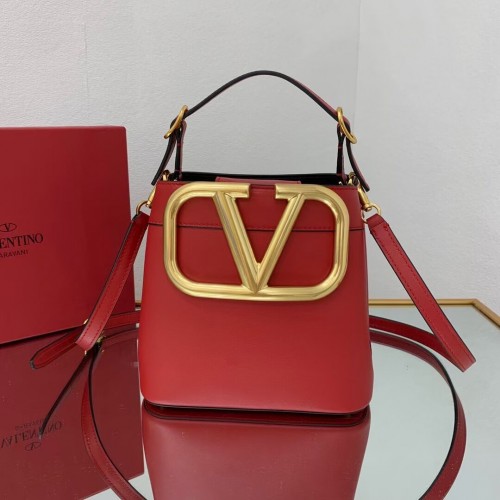 VALENTINO bolso de piel de becerro V0754 rojo