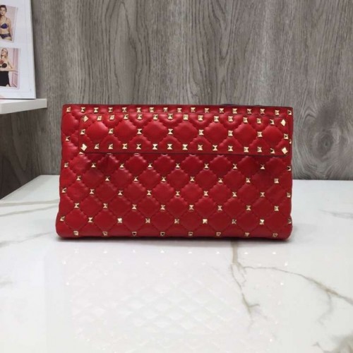 VALENTINO embrague de cuero 0125 rojo