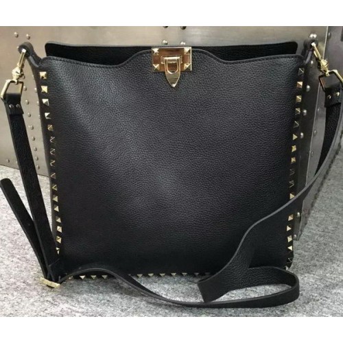 Valentino Garavani Rockstud Hobo Bolso VO84499 Negro