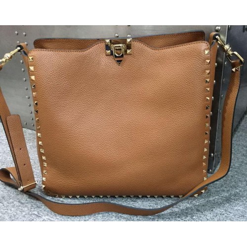 Valentino Garavani Rockstud Hobo Bag VO84499 Caqui