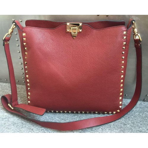 Valentino Garavani Rockstud Hobo Bolso VO84499 Rojo