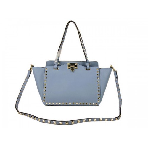 Bolso tote Valentino Garavani Rockstud mini Cuero original VG1916 SkyBlue