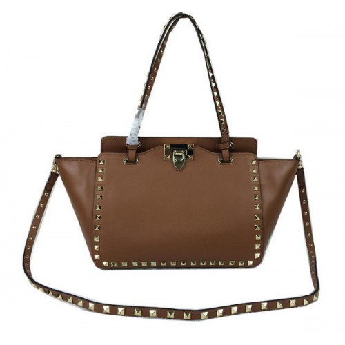 Bolso tote Valentino Garavani Rockstud mini Cuero original VG1916 Trigo