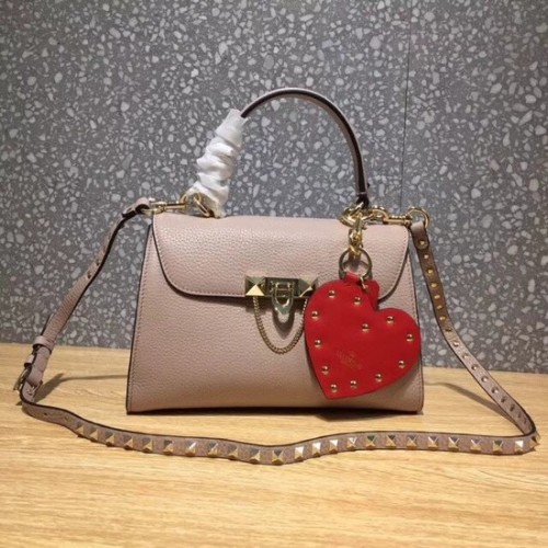 Bolso tote de cuero original Valentino 0065 rosa