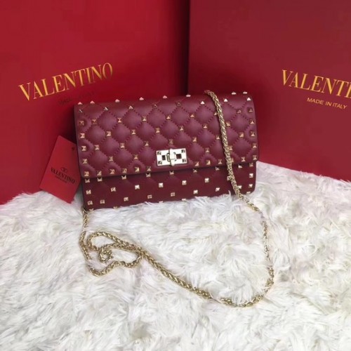 Bandolera de cuero original Valentino 38020 Vino