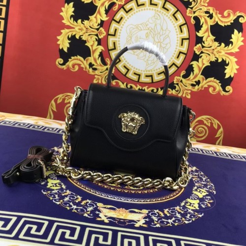 Versace Original Bolso de piel de becerro FS1040 negro