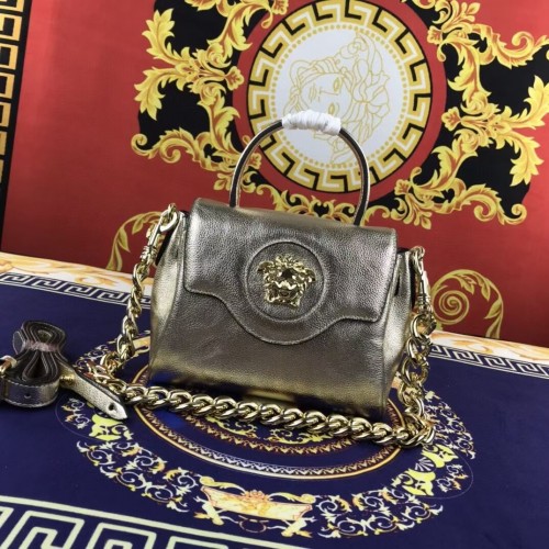 Versace Original Bolso de piel de becerro FS1040 dorado