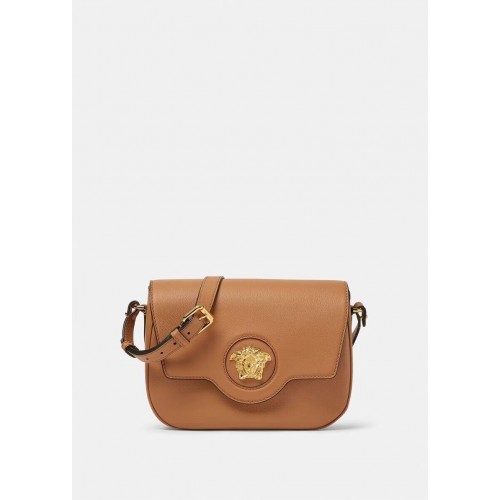 Versace Original bolso mediano de piel de becerro FS1067 marrón