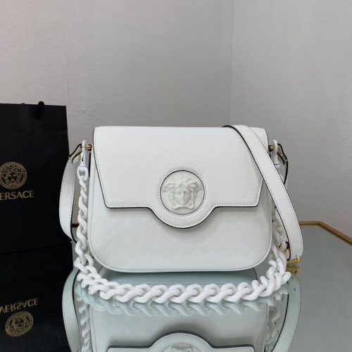 Versace Original bolso mediano de piel de becerro FS1067 blanco