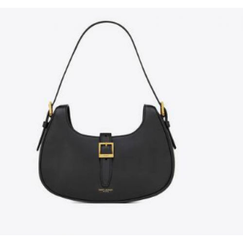 BOLSO HOBO YSL LE FERMOIR DE PIEL BRILLANTE 6726152 negro