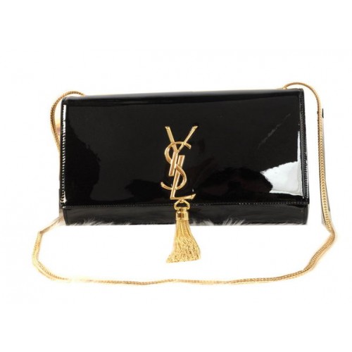 YSL Monogramme Bandolera Bandolera Charol Y311214 Negro