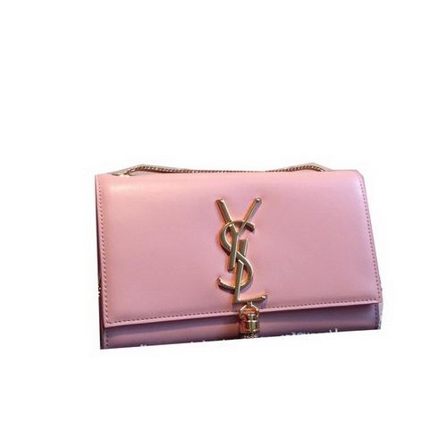 YSL Monogramme Bandolera Bandolera Cuero Liso Y311218 Rosa