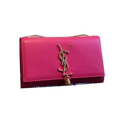 YSL Monogramme Bandolera Bandolera Cuero Liso Y311218 Rosa
