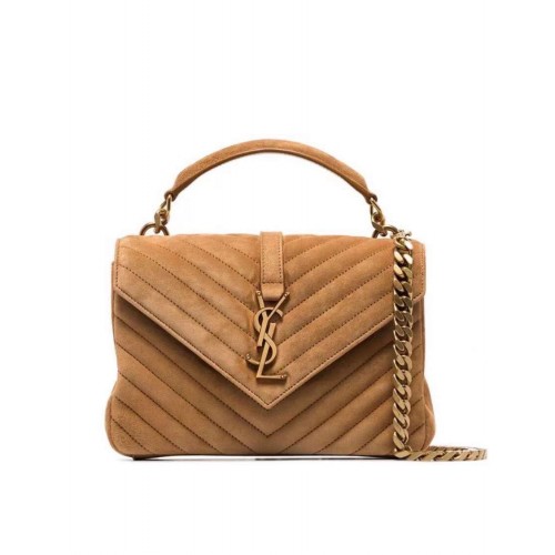 Yves Saint Laurent COLLEGE MEDIUM DE ANTE ACOLCHADO 600279 marrón