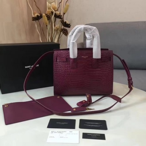 Yves Saint Laurent Classic Sac De Jour Bag Y398710 Vino
