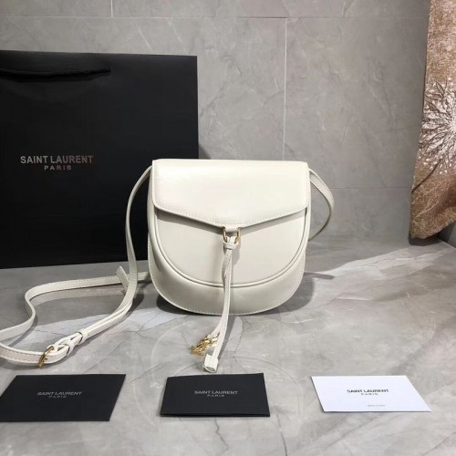 Yves Saint Laurent Bolso De Hombro De Cuero De Vaca Y551559 Blanco