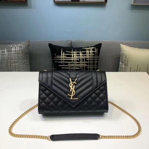 Yves Saint Laurent Sobre Mini Bolso Clásico 526286 Negro