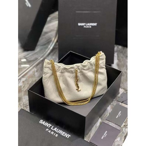 Yves Saint Laurent BOLSO GABY DE PIEL DE CORDERO ACOLCHADA 581632 BEIGE
