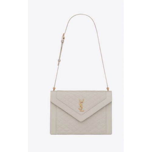 Yves Saint Laurent BOLSO GABY DE PIEL DE CORDERO ACOLCHADA 6688631 blanco