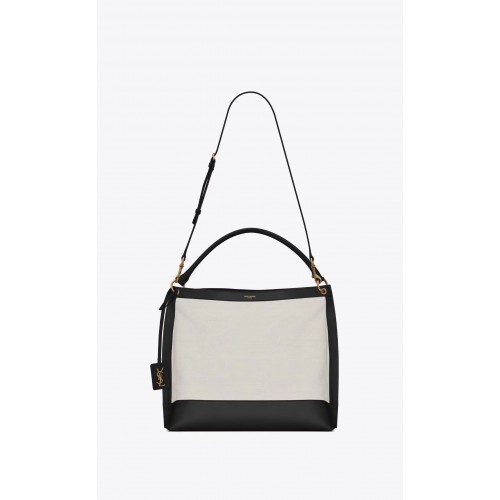 Yves Saint Laurent EN LONA Y CUERO Y635266 negro