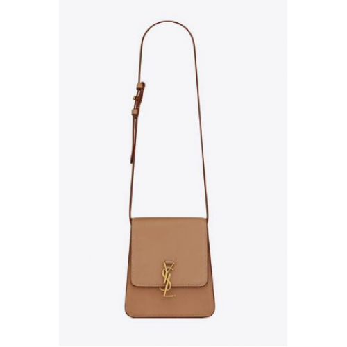 Yves Saint Laurent CARTERA KAIA NORTH&SOUTH DE PIEL DE CURTICIÓN VEGETAL 668809B