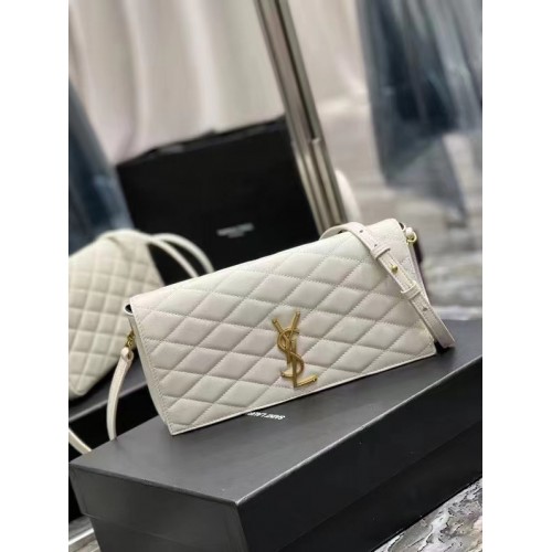 Yves Saint Laurent KATE SUPPLE 99 EN PIEL DE CORDERO ACOLCHADA 6766281 blanco