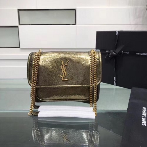 Yves Saint Laurent NIKI BEBÉ EN PIEL DE CORDERO 5811 oro