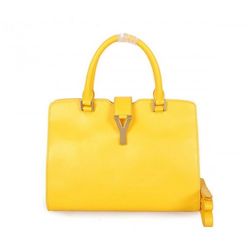 Bolso pequeño Cabas Chyc de Yves Saint Laurent en Clafskin YSL8336 Amarillo
