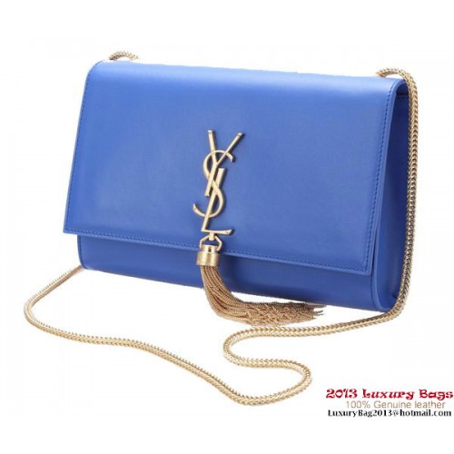 Yves Saint Laurent Small Monogramme Bandolera Bandolera Y042 Azul