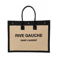 Yves Saint Laurent Tote Book Weave Shopping Bag D23698 Beige