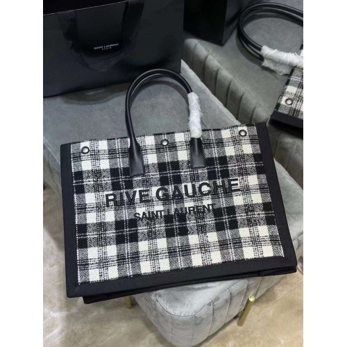 Yves Saint Laurent Tote Book LINO Shopping Bag Y509415 Negro