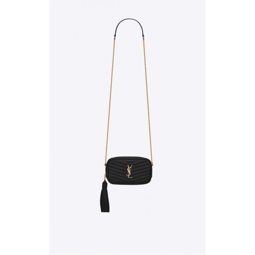 Yves Saint Laurent BOLSO PARA CÁMARA VINTAGE EN Piel de becerro 6125791 negro