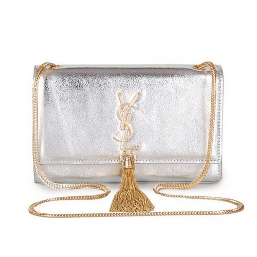 Yves Saint Laurent Mini Monogram Bandolera Bandolera 326076 Plata
