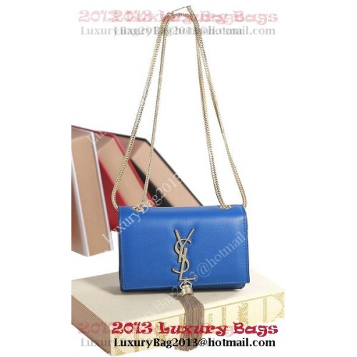 Yves Saint Laurent Mini Monogramme Bandolera Bandolera 5478 Azul