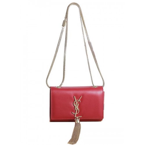 Yves Saint Laurent Mini Monogramme Bandolera Bandolera 5478 Rojo