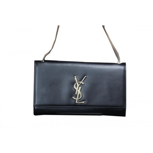Yves Saint Laurent mini Monogram Smooth Leather Shoulder Bag Y009 Black