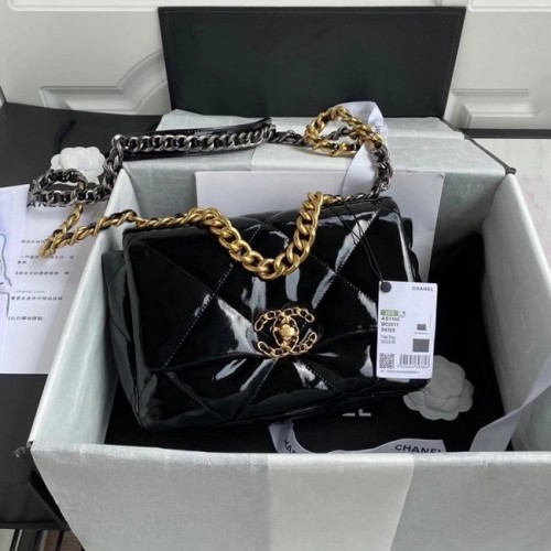 bolso chanel 19 solapa AS1160 Negro