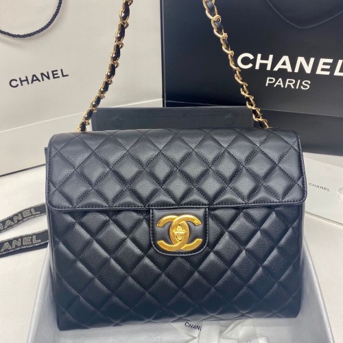 chanel bolso grande con solapa 2355 negro