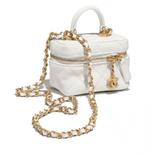 chanel pequeño tocador con cadena AP2194 blanco